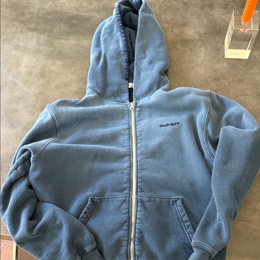 Madhappy Sky Blue Zip-Up Sweatshirt